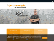 Tablet Screenshot of johannknecht-baustoffe.de